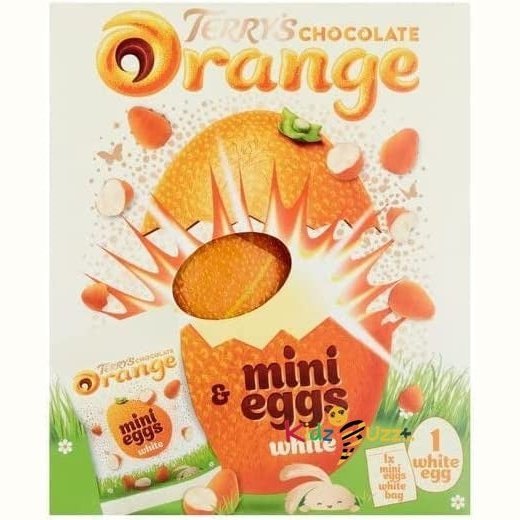Terry's Chocolate Orange White Chocolate Egg 230G Twisty Treat Gift Hamper, Birthday Present,Chirstmas,Easter,Thank You Gift