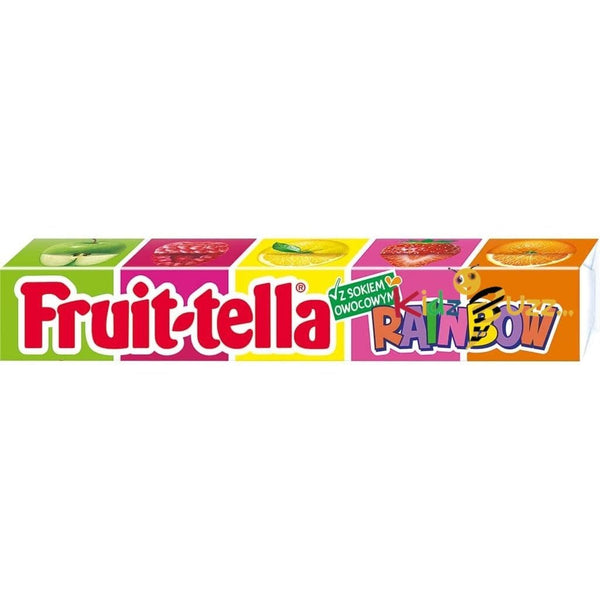Fruit Tella Rainbow Chewy Candy with Fruit Juice