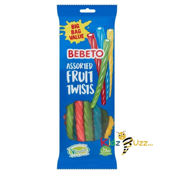 Bebeto Assorted Fruit Twists 12x200g