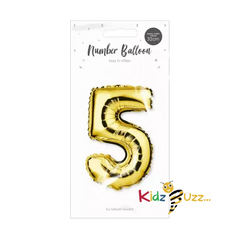 Gold Foil Number Balloon cm