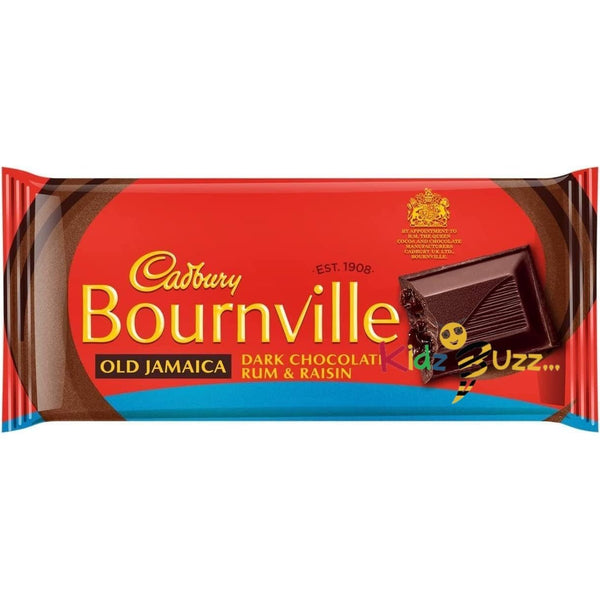 Cadbury Bournville Old Jamaica Dark Chocolate Bar Limited Edition Rum & Raisin Dark Chocolate