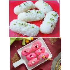 Two Different Types Of Delicious Indian Traditional Sweets 2 × 375g Each