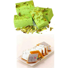 Two Different Types Of Delicious Indian Traditional Sweets 2 × 375g Each