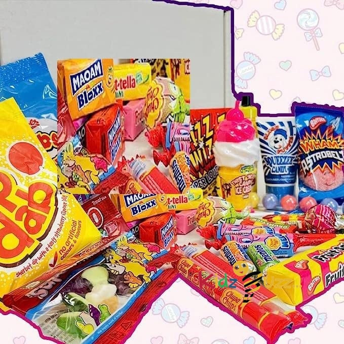 Retro Sweets Hamper: Kids Sweets Collection, Best Collection of Sweets, Perfect Selection box for Every Ocassion