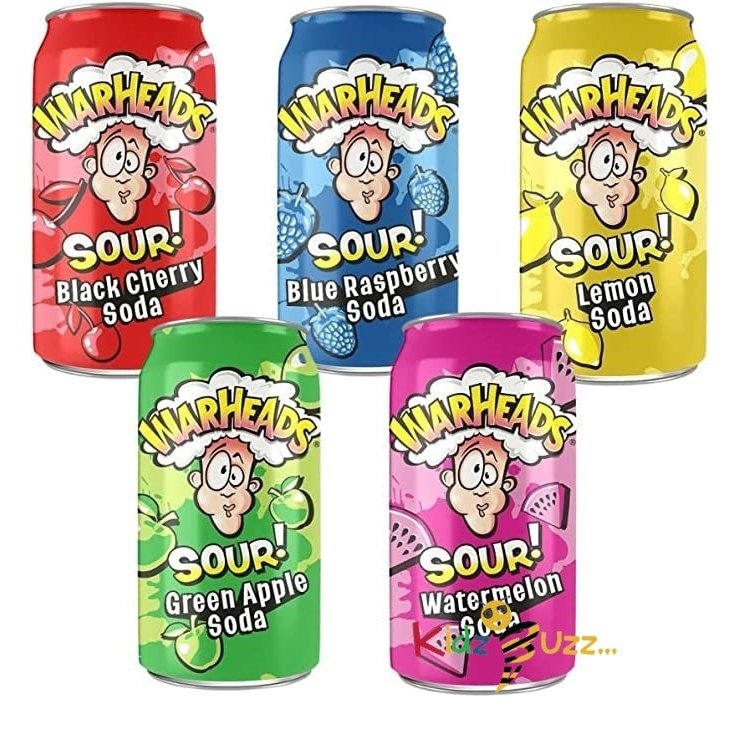 Warheads Soda 355ml Cans X 12 Various flavours