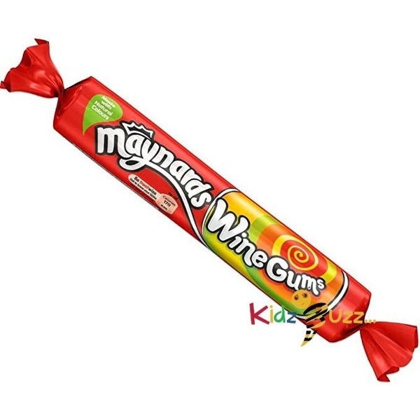 Maynards Bassetts Wine Gums Sweets Roll - Pack of 40 x 52G
