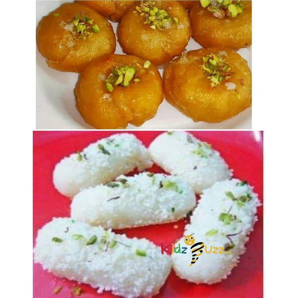 Two Different Types Of Delicious Indian Traditional Sweets 2 × 375g Each