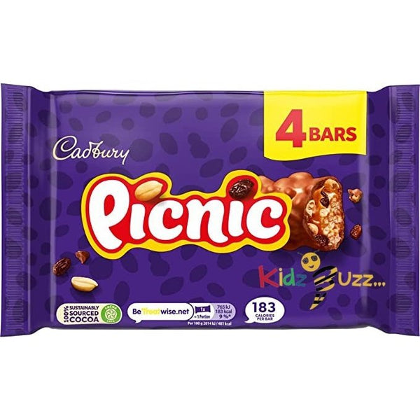 Cadbury Picnic Chocolate Bar, 128 g