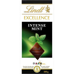 Lindt Excellence Mint Intense Chocolate 100g Delicious Tasty And Twisty Treat Gift Hamper