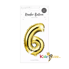 Gold Foil Number Balloon cm
