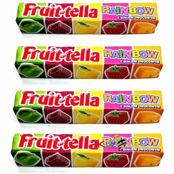 Fruit Tella Rainbow Chewy Candy with Fruit Juice