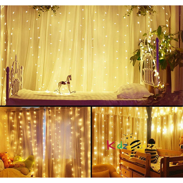 Fairy String Lights 2Pcs 120 Led String Lights 12M/39Ft USB or Battery Operated with Remote Control