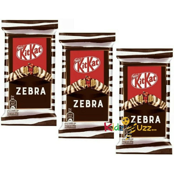 Kit Kat 4 Finger Zebra Milk and Dark Chocolate Bar Expired 12.2021 Full box x 27