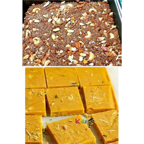 Two Different Types Of Delicious Indian Traditional Sweets 2 × 375g Each