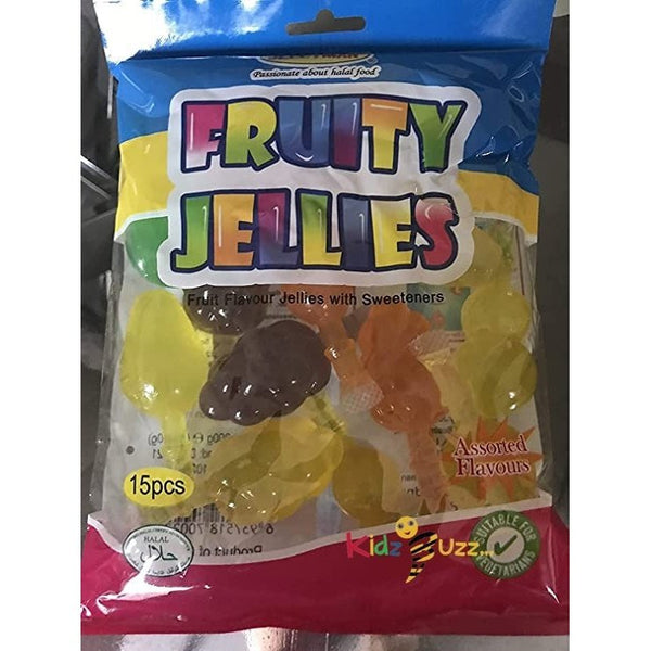 Jelly Fruits Halal Fruity Jellies Fruit Pops TiK Tok Challenge Candy Sweets Kids Birthday Parties Festival 300G 15 Pcs