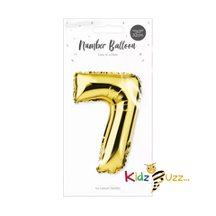 Gold Foil Number Balloon cm