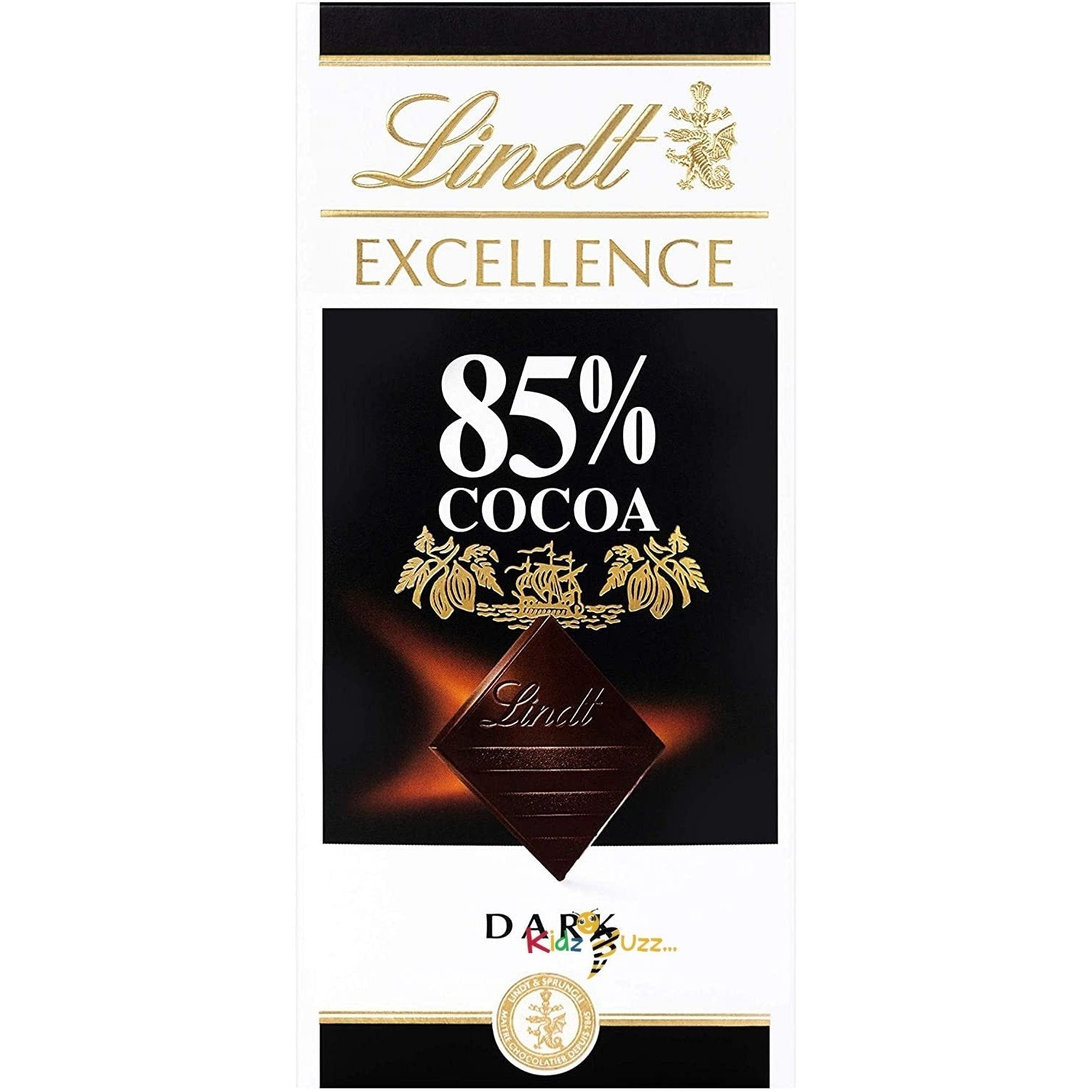 Lindt Excellence Dark 85% Cocoa Chocolate Bar, 100 g