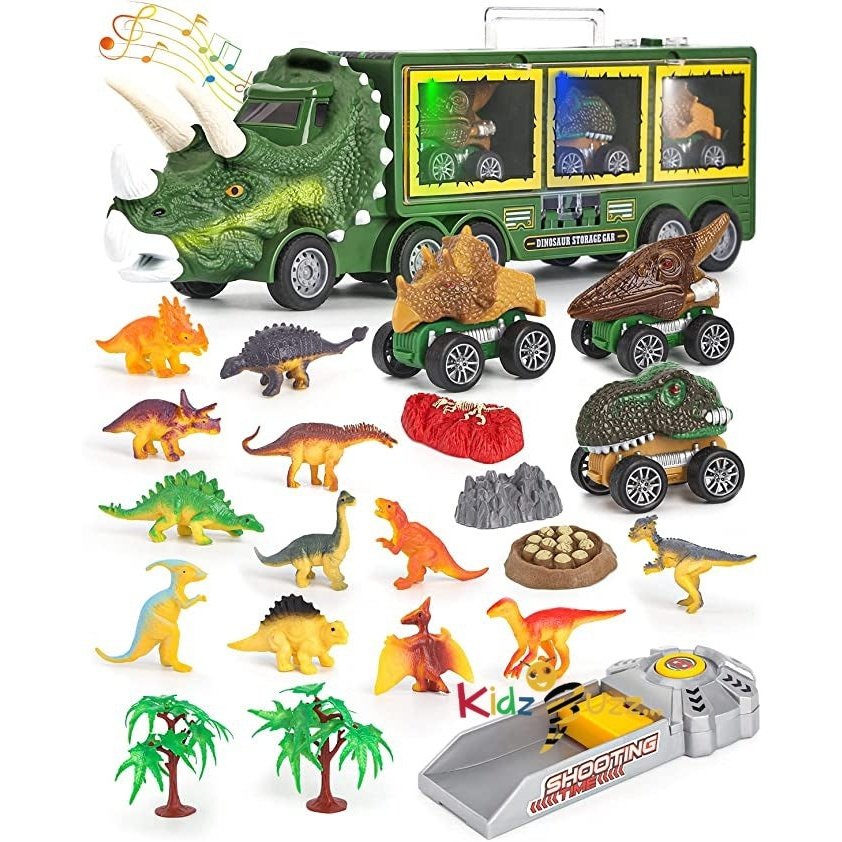 DINORUN Dinosaur Toys Truck for Kids with Light and Sound
