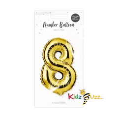 Gold Foil Number Balloon cm