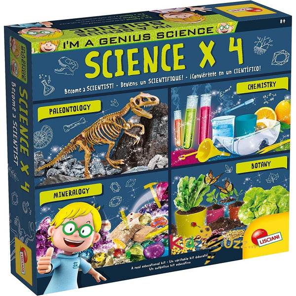 Lisciani I'm A Genius, DIY Scientific Game Kit 4-In-1 , 80472
