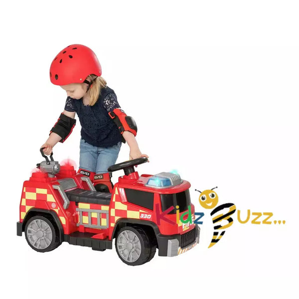 EVO Electric Fire Engine 6V Powered Vehicle - Red