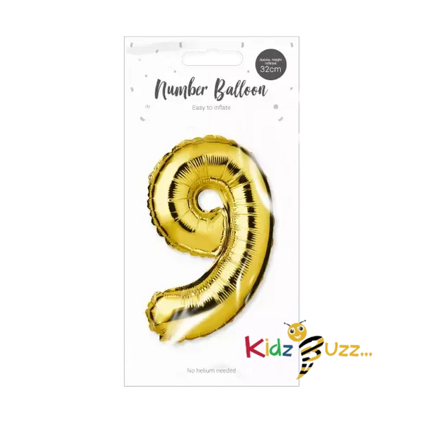 Gold Foil Number Balloon cm