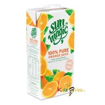 Sun Magic Box Sunmagic 1LTR 100% Pure orange Juice 1 X 12