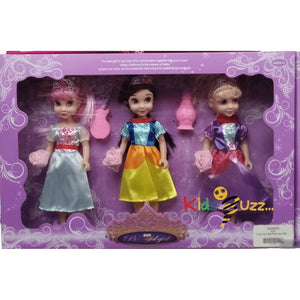 3 pcs doll Set  Princess 208
