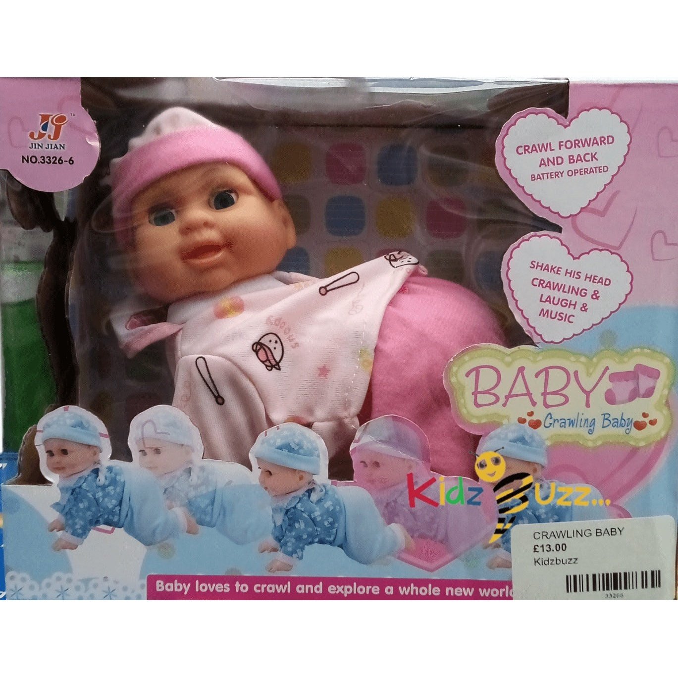 The Multi-Function Interactive Crawling Baby Doll with Music & Light ...
