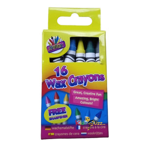 16 WAX CRAYONS