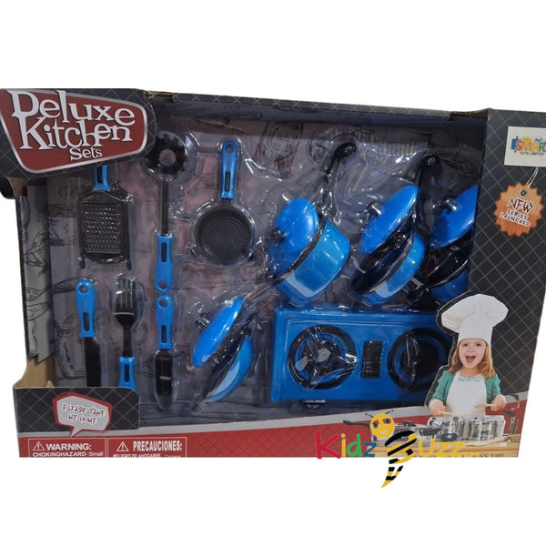 Deluxe Kitchen Set Blue - kidzbuzzz