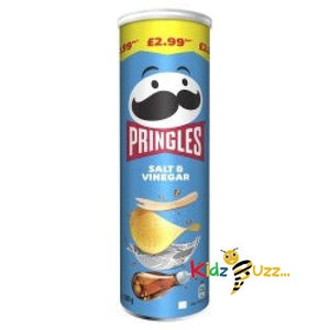 Pringles Salt & Vinegar Crisps 165g X6