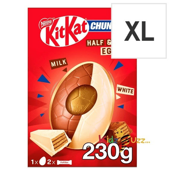 Kit Kat Chunky Milk & White Chocolate Easter Egg & 2 Bars 230g,Best Gift For Easter