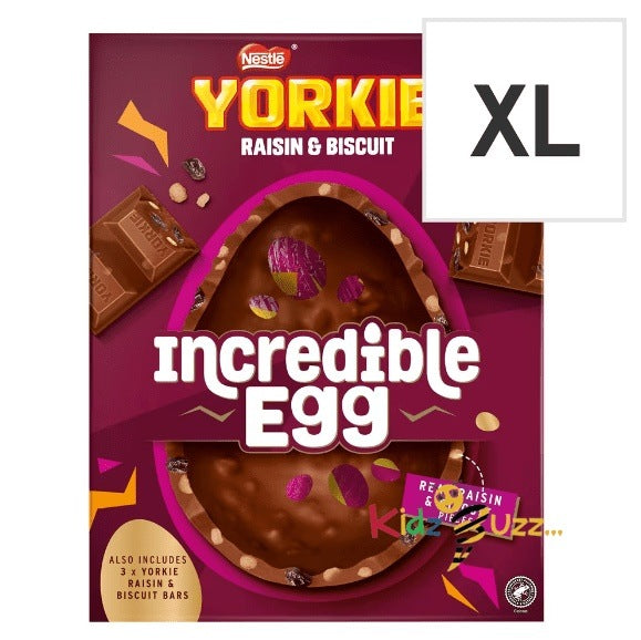 Nestle Yorkie Raisin & Biscuit Chocolate Egg 522G, Best Gift For Easter