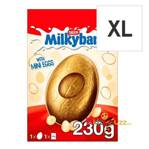 Milkybar White Chocolate Easter Egg with Mini Eggs 230g,Best Gift For Easter