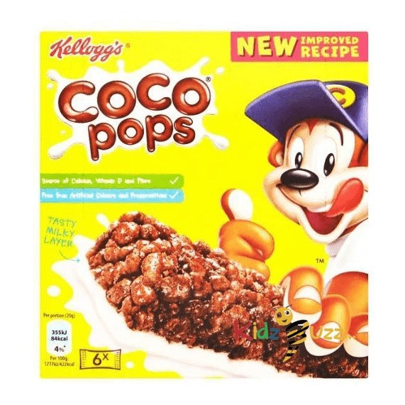 Kellogg's Coco Pops Snack Bar, 20g Pack of 6