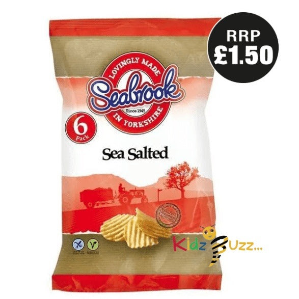 Seabrook Sea Salted Crisps Pack of 6