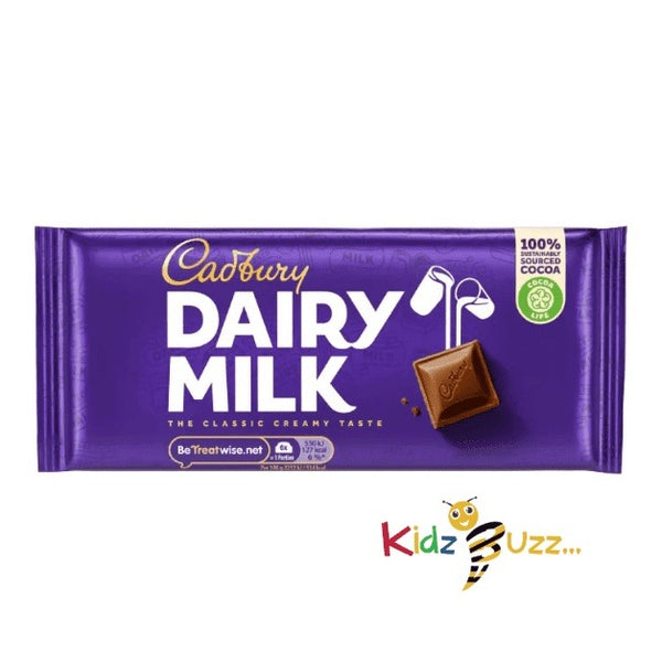 Cadbury Dairy Milk Chocolate Bar, 95g