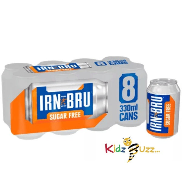 IRN-BRU Sugar Free Soft Drink 8x330ML