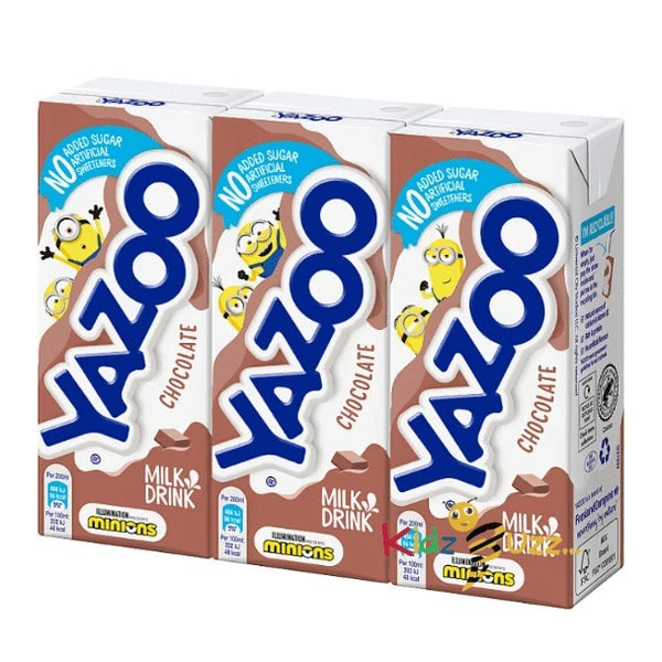 Yazoo Chocolate Milk, 200ml Pack of 3