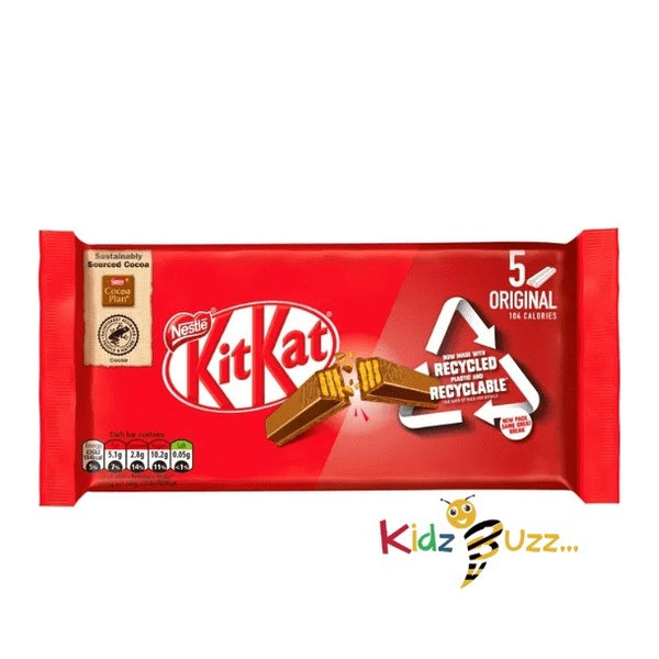Nestle KitKat 2 Finger Milk Chocolate Bars, 20.7g Pack of 5