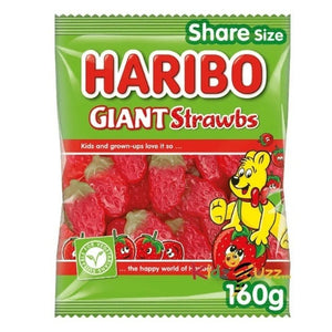 HARIBO Giant Strawbs Bag 160g