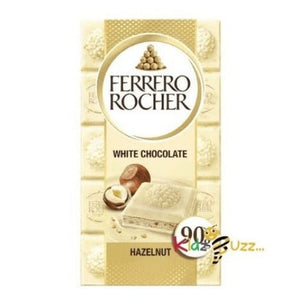 Ferrero Rocher White Chocolate & Hazelnut Bar 90g x 5