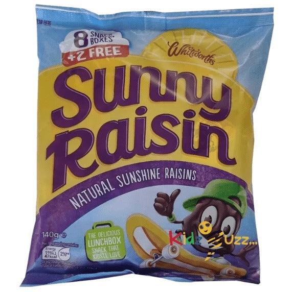 Whitworths Sunny Raisins, 140g Pack of 10