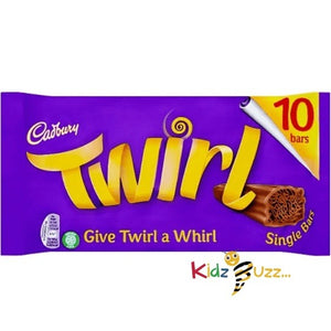 Cadbury Twirl Chocolate Bar, 215g (Pack Of 10 Pack)