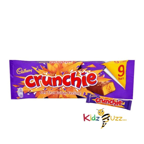 Cadbury Dairy Milk Crunchie Bar, 26g Pack of 9