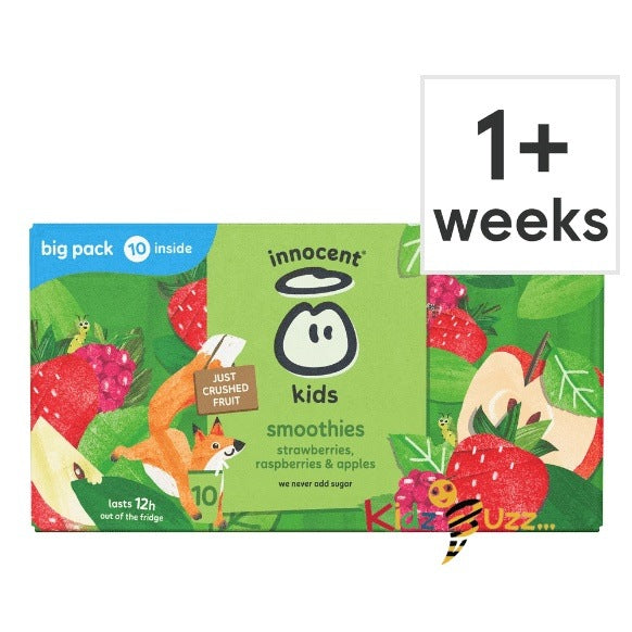innocent Kids Smoothies Strawberries, Raspberries & Apples 10 x 150ml