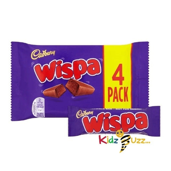 Cadbury Wispa Chocolate Bars, 23.7g Pack of 4