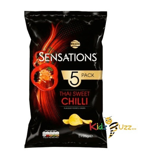 Walkers Sensations Thai Sweet Chilli Multipack Crisps 5 x 25g