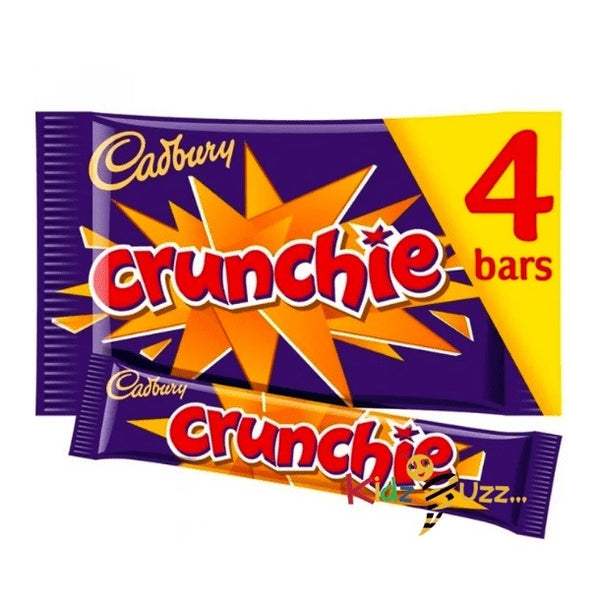 Cadbury Crunchie Chocolate Bars, 26.1g Pack of 4